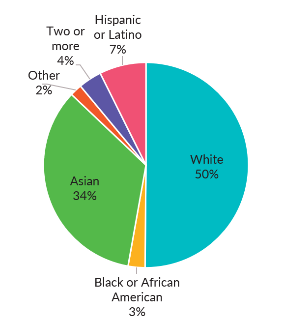 Race/ethnicity distribution