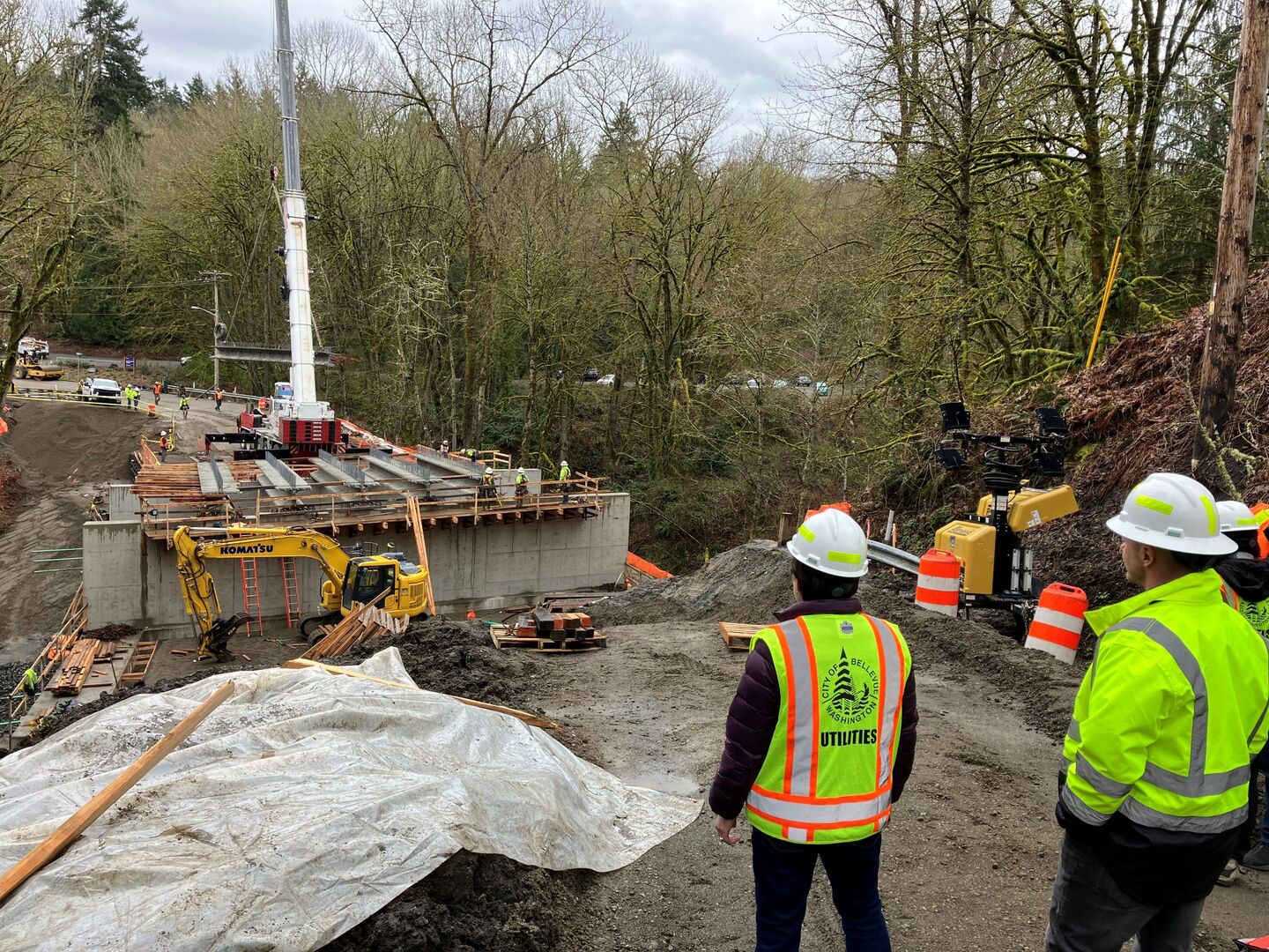 Staff at Lakemont Boulevard project site