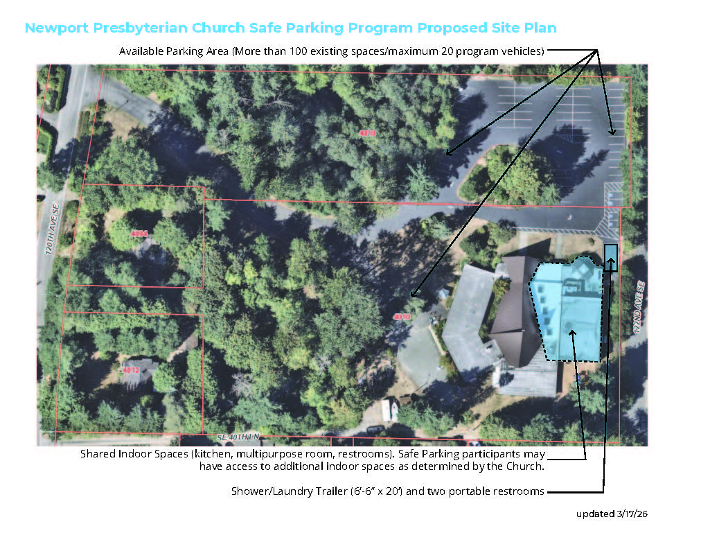 Newport Proposed Safe Parking Site Plan