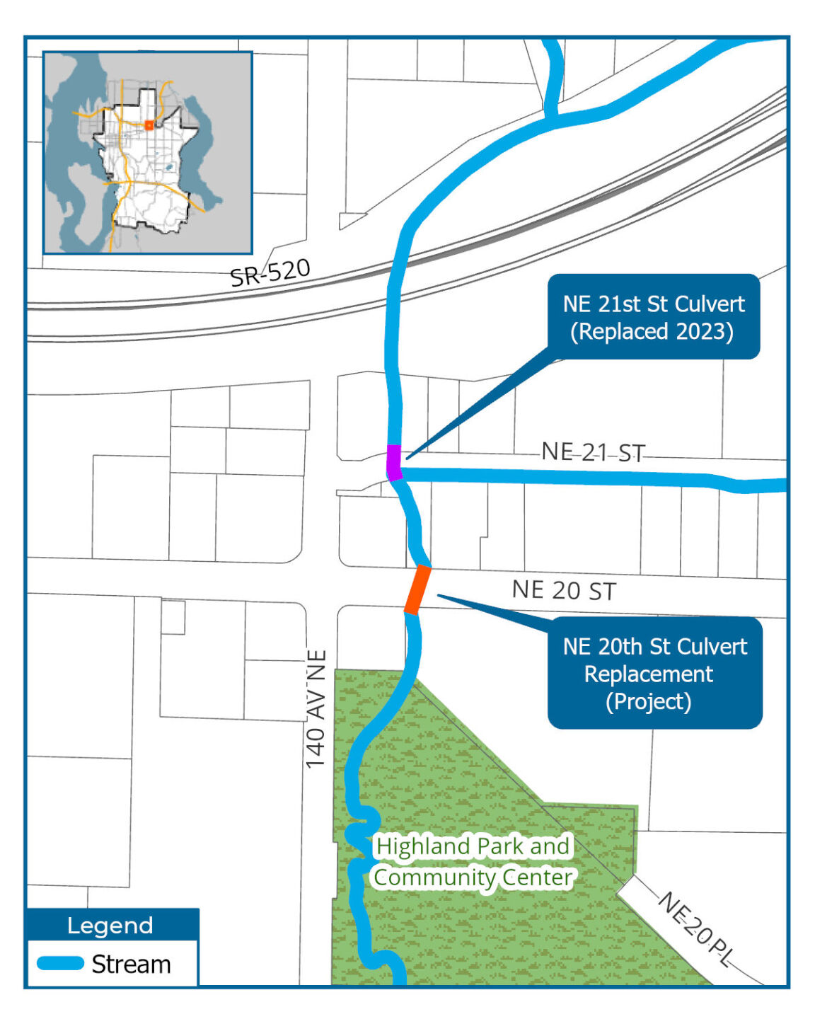 Valley Creek at 20th Map