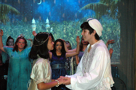 Young actors perform in a Bellevue Youth Theatre production 