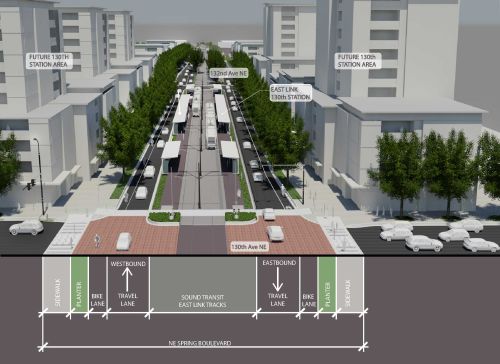 image of spring boulevard lane diagram