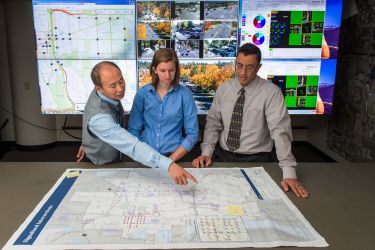 image of staff in traffic management center