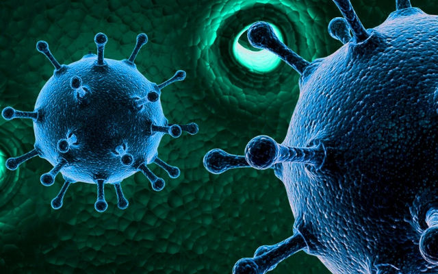 Visualization of microscopic viruses