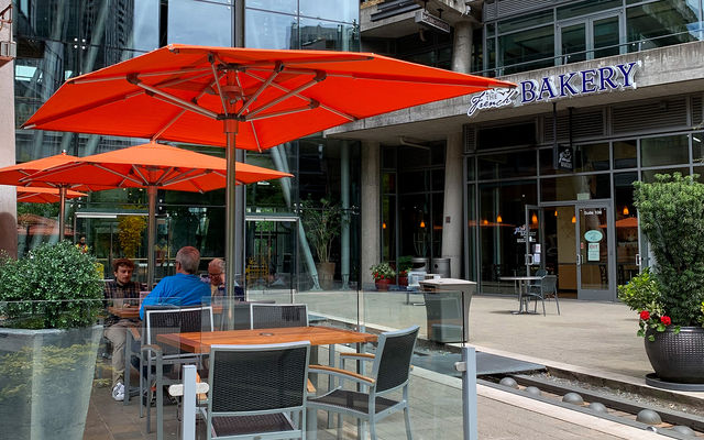 Patrons enjoy patio dining Cielo Cocina.