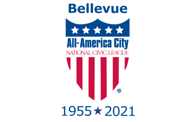 All America City shield logo for Bellevue