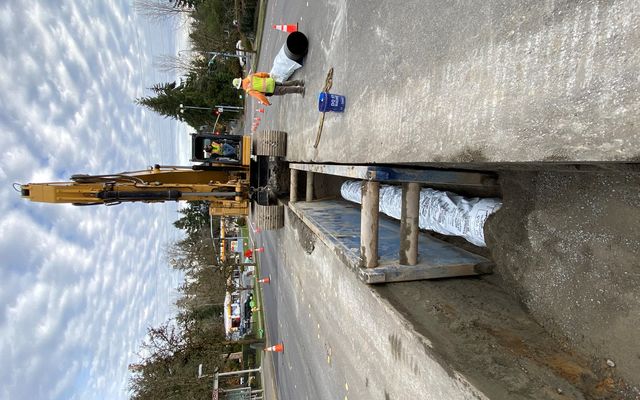 Installation of a transmission water main at 136th St Inlet Station project