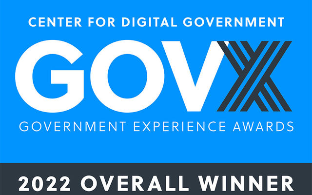 Logo for Center for Digital Government's Government Experience overall winner award