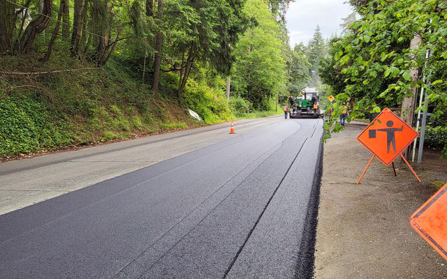 The apprenticeship program requirement would affect projects like this, major improvements to West Lake Sammamish Parkway.