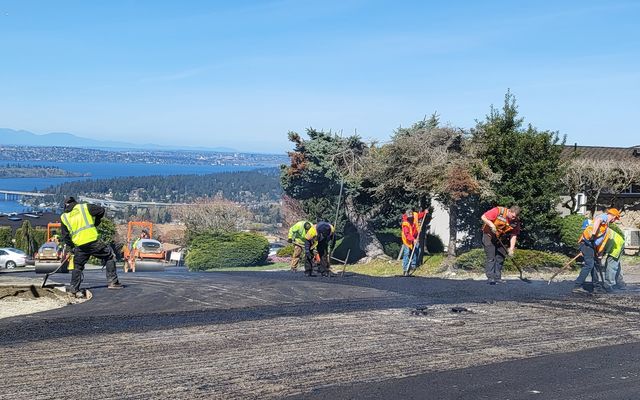 Under the new proposed procurement rules, apprentices could be among those on the paving crew here at Somerset Lane.