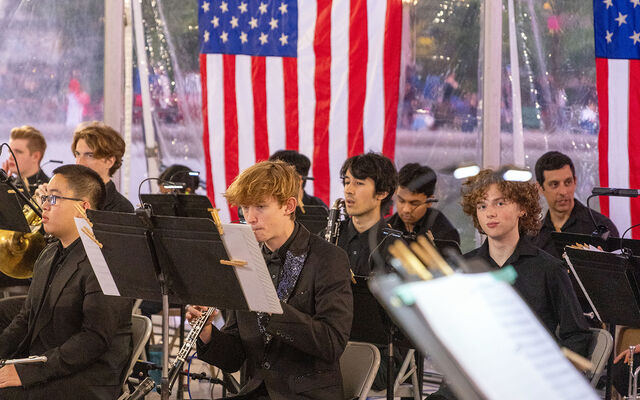 The Bellevue Youth Symphony Orchestra performs at the Family 4th.