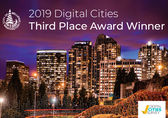 Picture of Bellevue saying Digital Cities third place