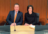 Deputy Mayor Jared Nieuwenhuis and Mayor Lynne Robinson