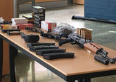 Weapons seized during looting arrests