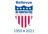 All America City shield logo for Bellevue