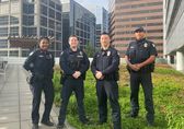 Bellevue Police officers standing together