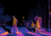 Lidar identifies street users and their locations at intersections.