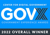 Logo for Center for Digital Government's Government Experience overall winner award