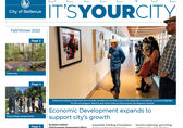 The cover of the Fall/Winter 2022 issue of It's Your City features a Bellwether event.