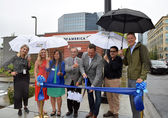 City leaders and the Bellevue Chamber celebrate new SWF downtown.