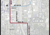 The map shows the alignment set for the K Line RapidRide.