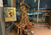 This dress is one of dozens of artworks by local Black artists now on display at City Hall in February and March.