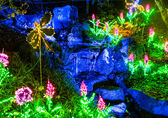 Garden d'Lights features at the Bellevue Botanical Garden