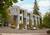 A row of townhomes 