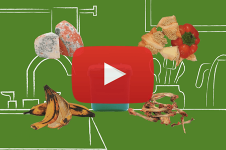 Compost Right video thumbnail - food in, plastic out