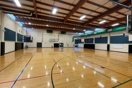 image of inside Tyee Community Gym, view from back door