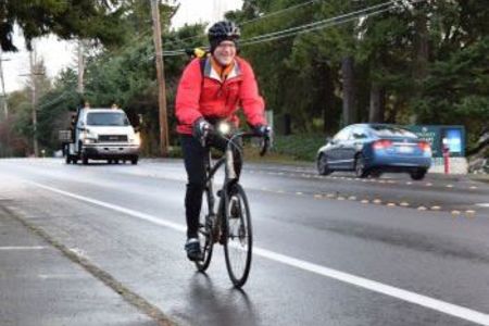 image of bicyclist riding