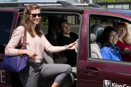 image of vanpool riders