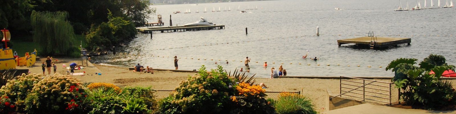 Lake Washington waterfront park in Bellevue