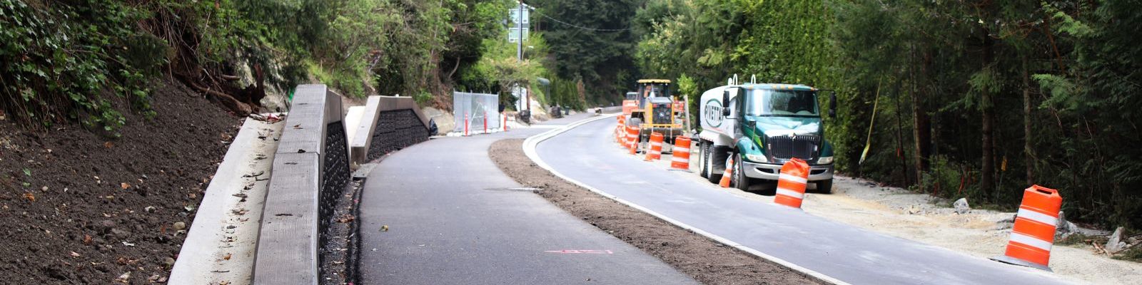 Construction on West Lake Sammamish Parkway