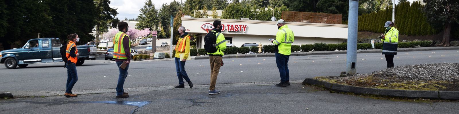 Image of participants in RSA audit on Northeast Eighth Street