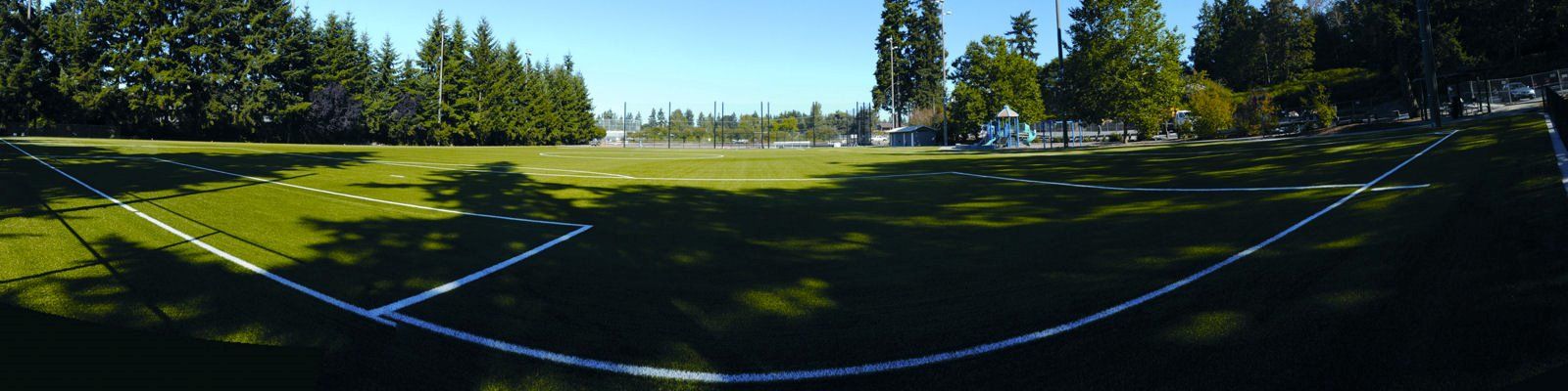 panorama image of newport hills park sports field during the day time.