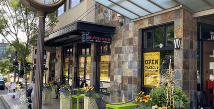 Patio dining is available on Main Street, among other locations.
