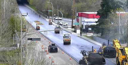 Paving on Northeast 24th Street