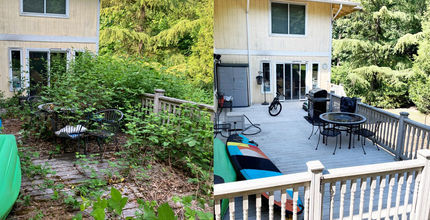 A backyard deck is transformed via the Jubilee program.