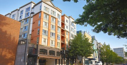 The Aventine Apartments, featured in this image, include affordable housing.