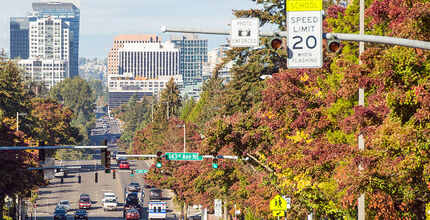 A speed camera is currently on Northeast Eighth Street by Stevenson Elementary School.