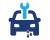 Image of car leaking in a clip art graphic style.