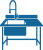 Image of a utility sink in a clip art graphic style.