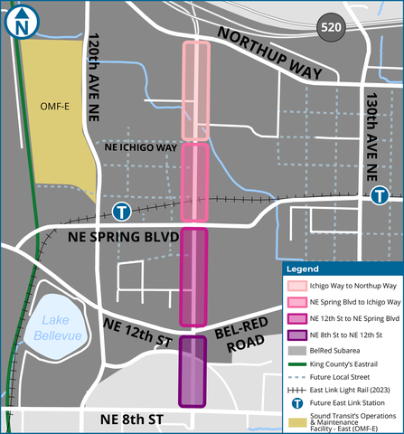 124th Avenue Corridor Improvement Vicinity Map