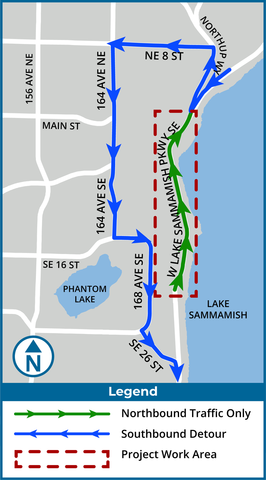 Detour map updated July 2021