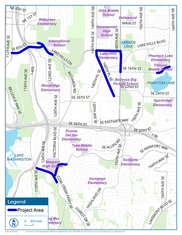 Road Safety Assessment map for groups four through six