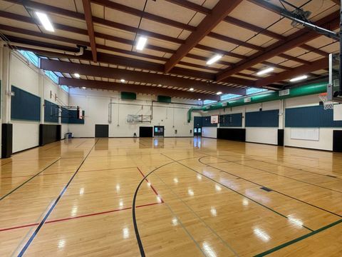 image of inside Tyee Community Gym, view from back door