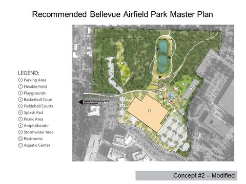 Image of Bellevue Airfield Park concept plan 2 with modifications