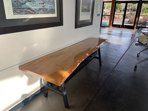 image of wooden table