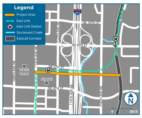 I-405 Crossing Project Map